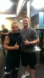 A photo of David Lawrence and Charles Poliquin together